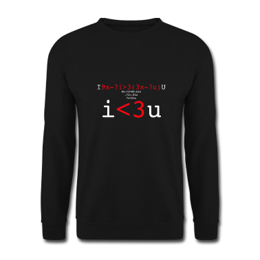 Mathe LK Pullover - i Love you, Mathe Liebe