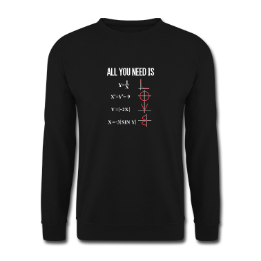 Mathe LK Pullover - LOVE LIEBE ALL YOU NEED MATHE FORMEL LUSTIG