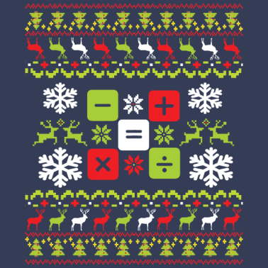 Motiv Weihnachten Ugly Mathe Nerd