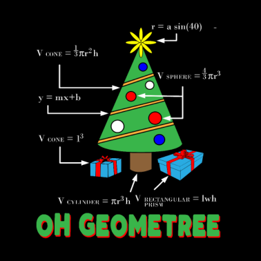 Motiv Geometree Mathe Lehrer Weihnachten