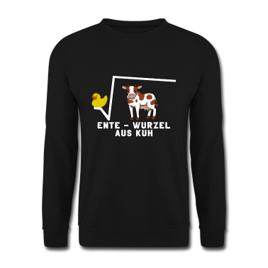 Mathe LK Pullover - Ente Wurzel Kuh Mathe Wortspiel Mathematik Mathe