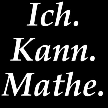 Motiv Ich. Kann. Mathe.
