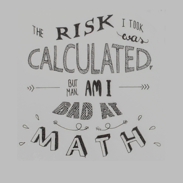 Motiv Bad At Math Risiko Mathe