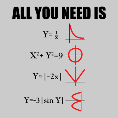 Motiv All you need is Love Math
