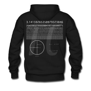 Mathe LK Hoodie - pi_black_white
