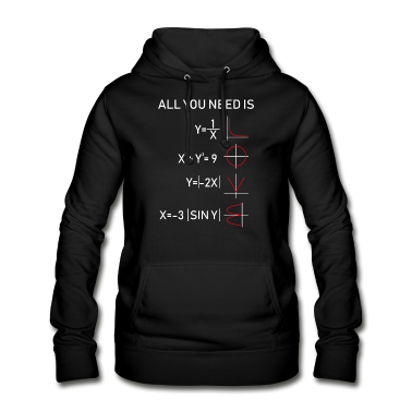 Mathe LK Hoodie - ALL YOU NEED IS LOVE Mathe weiß