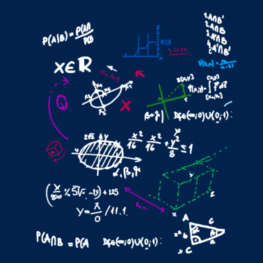Motiv Mathe Komplexe Mathematische Wandtafel mit Formeln