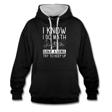 Mathe LK Hoodie - I know i do Math Mathe Spruch Geschenk