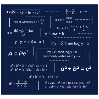 Motiv mathe Schule Design