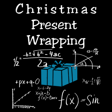 Motiv Lustiges Mathe - Weihnachtsgeschenk-Verpackungs-Hemd