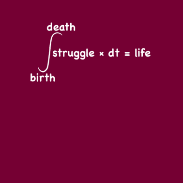 Motiv Integral des Lebens Struggle with Life Mathematik