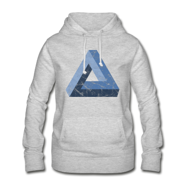 Mathe LK Hoodie - Unmögliches Dreieck Tribar Optische Illusion Mathe