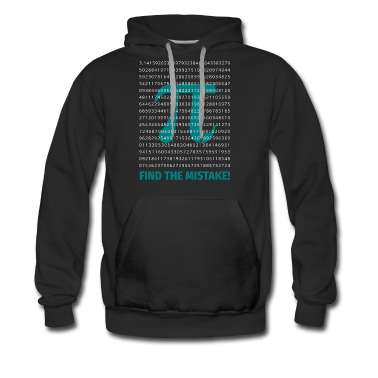 Mathe LK Hoodie - Pi Finde den Fehler 3.14 - Mathe Genie - Zahl Nerd