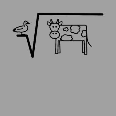 Motiv Ente Wurzel aus Kuh, Mathematik, Mathe Lk