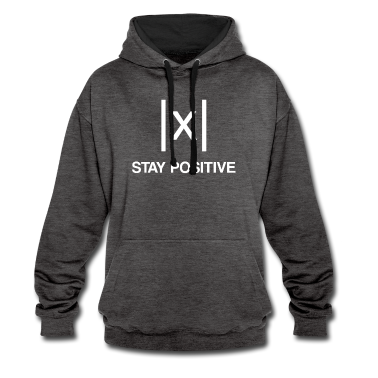 Mathe LK Hoodie - Stay Positive - Bleib Positiv Mathe Betrag von X