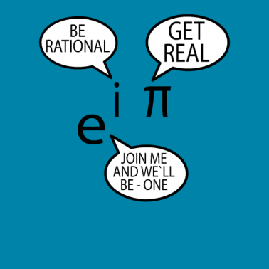 Motiv Be rational get real i pi join me e physik mathe