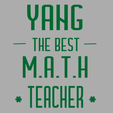 Motiv Yang the best math teacher Geschenk