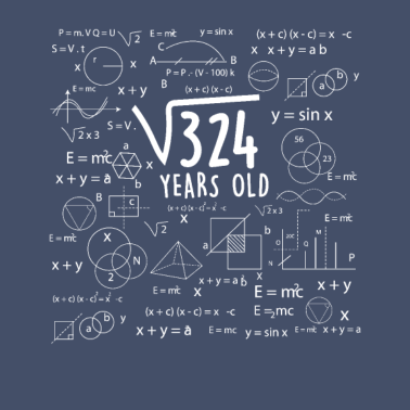 Motiv 18. Geburtstag Mathe Wurzel 18 Jahre Mathematik