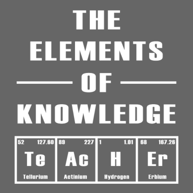 Motiv The elements of knowledge Geschenk Lehrerin Schule