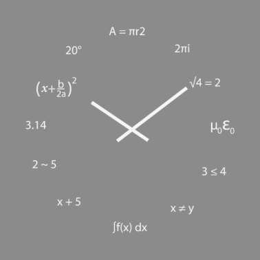 Motiv Mathe Uhr