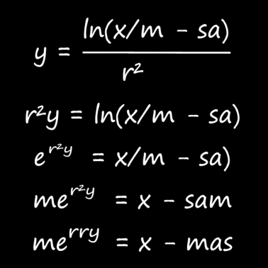 Motiv Weihnachten Gleichung
