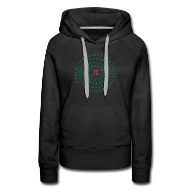 Mathe LK Hoodie - Kreiszahl pi (enge Spirale, 2c)