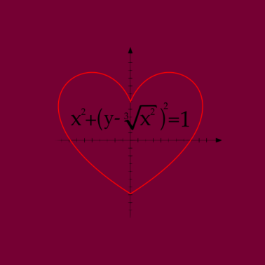 Motiv mathematische formel für ein herz