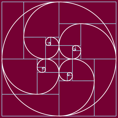 Motiv Fibonacci Spirale Goldener Schnitt Geometrie Kreis