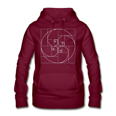 Mathe LK Hoodie - Fibonacci Spirale Goldener Schnitt Geometrie Kreis