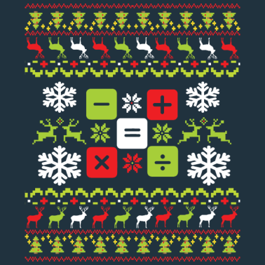 Motiv Weihnachten Ugly Mathe Nerd