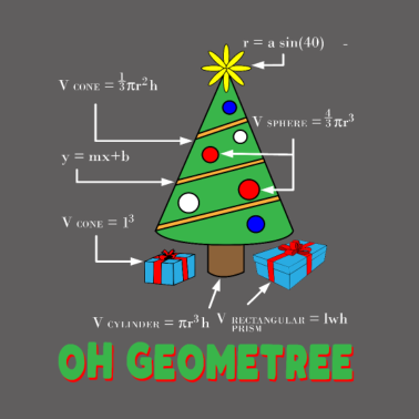 Motiv Geometree Mathe Lehrer Weihnachten
