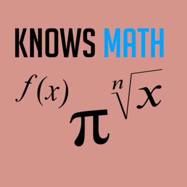 Motiv Knows Math Mathe Geschenk