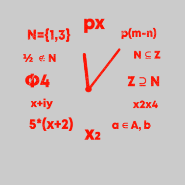 Motiv Mathe Uhr Spruch Geschenk Shirt