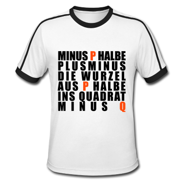 Mathe LK T-Shirt - p-q-Formel