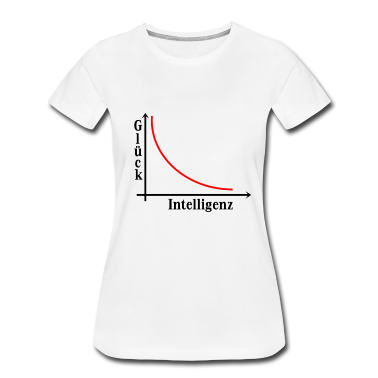Mathe LK T-Shirt - Glück / Intelligenz Kurve