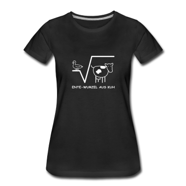 Mathe LK T-Shirt - Ente Wurzel aus Kuh Mathe Spruch