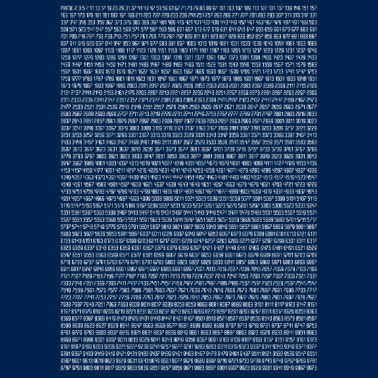 Motiv Alle Primzahlen von 1 bis 10.000