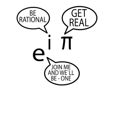 Motiv Be rational get real i pi join me e physik mathe