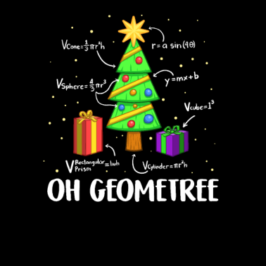 Motiv Oh Geometree Weihnachtsbaum-Mathe-Liebhaber-Lehrer