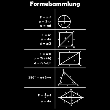 Motiv Mathe Formeln Formelsammlung Design Shirt Geschenk