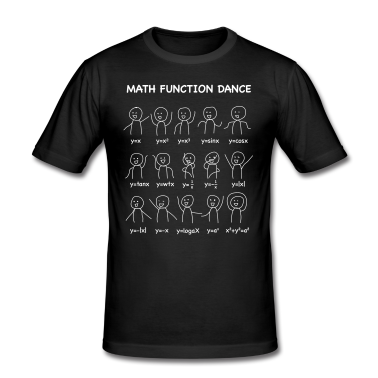 Mathe LK T-Shirt - The 'Math Function Dance' (Nerd-Shirt)