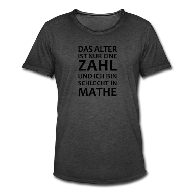 Mathe LK T-Shirt - das alter ist nur eine Zahl