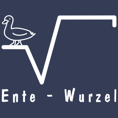 Motiv Mathe Ente Wurzel Schule, Uni Witze Text