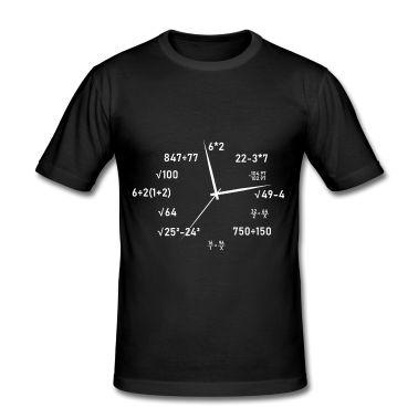 Mathe LK T-Shirt - Uhrzeit Mathe