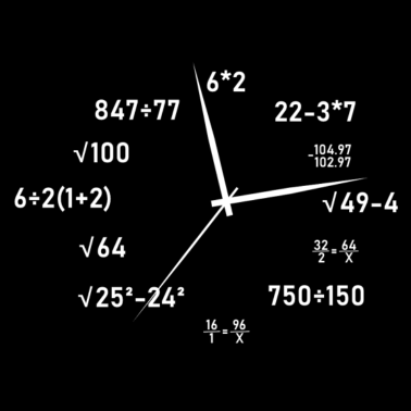 Motiv Uhrzeit Mathe