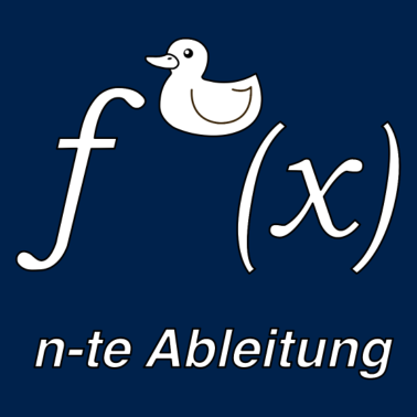 Motiv Ente Ableitung Mathe Witz (SW)