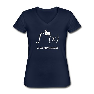 Mathe LK T-Shirt - Ente Ableitung Mathe Witz (SW)