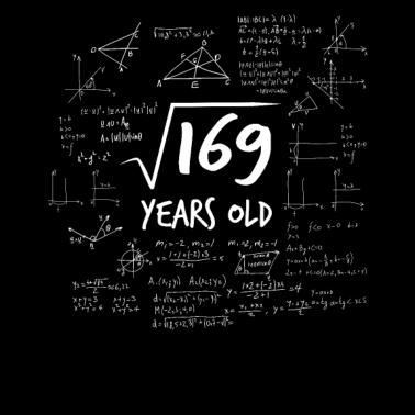 Motiv 13. Geburtstag Wurzel aus 169 Mathematik Nerd Math