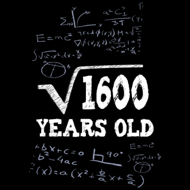 Motiv 40 Geburtstag Mathe Quadratwurzel Gleichungen