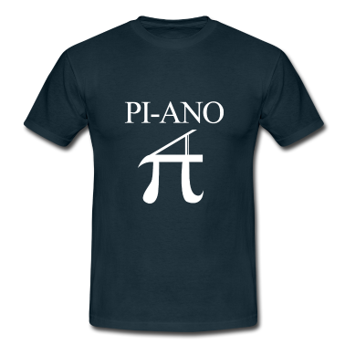 Mathe LK T-Shirt - Pi Mathe Piano T-Shirt Nerd Lehrer Geschenk Idee